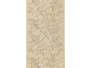 Stickers, blade, ark 10x23 cm, guld, 1 ark