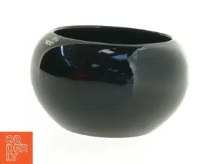 Sort keramik vase (str. 14 x 8 cm)