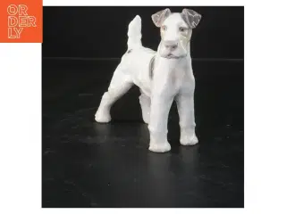 Porcelænsfigur af hund fra Royal Copenhagen (str. 15x14 cm)