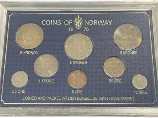 Møntsæt 1975 Norge
