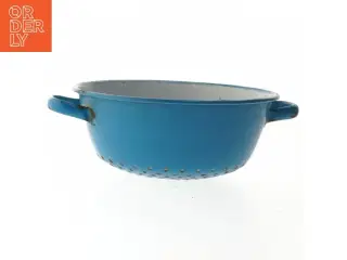 Blå emaljeret si (str. Ø. 19 cm)