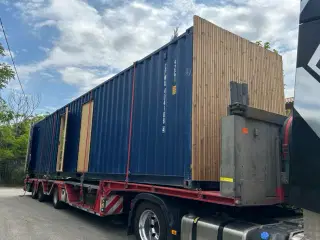 40 Fods isoleret container med lys og varme indlag