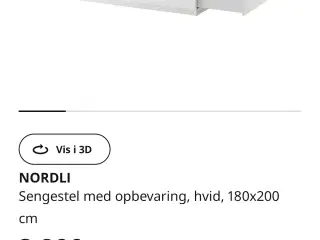 Nordli sengestel fra Ikea, 180x200