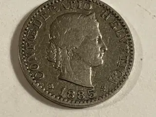 20 Rappen Switzerland 1885