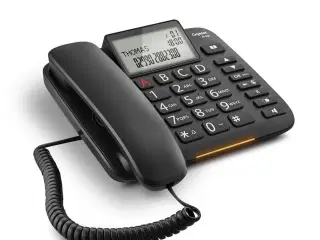 Fastnettelefon Gigaset DL380 med nummervisning – sort