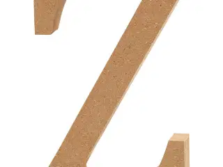 Bogstav, Z, H: 13 cm, tykkelse 2 cm, 1 stk.