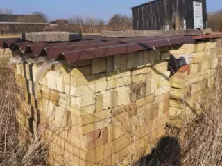 Gule kulbrændte mursten ca 2500 stk