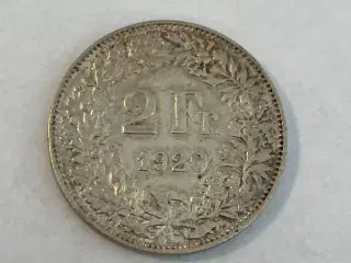 2 Francs Switzerland 1920