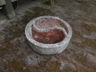 Fuglebad i granit