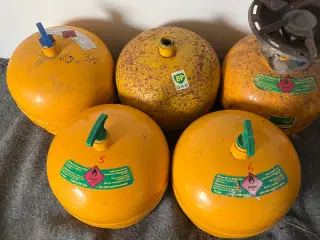 5 stk 2 kg gasflasker 