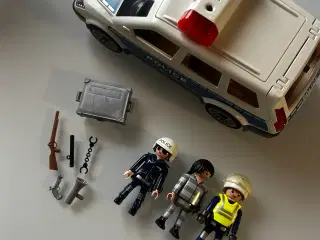 Playmobil politibil med figurer