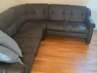 Hjørnesofa i læder