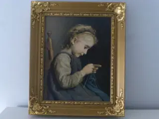 Strikkende pige (Albert Anker)