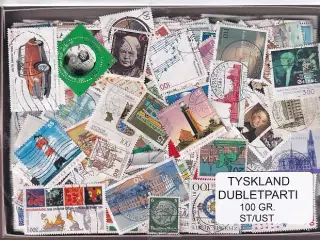 Tyskland Dubletparti - 100 gram afvaskede frimærker.