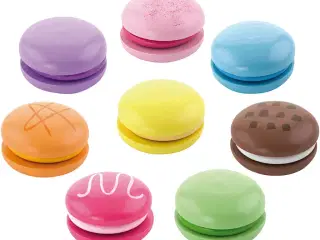 VIGA Macarons i træ, str. 4,5 cm, 8stk./ 1 pk.
