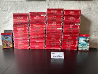 130 stk Nintendo Switch Spil Sælg
