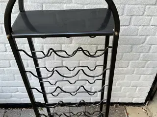 Vinreol i stål/metal