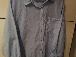 Lyseblå hør skjorte 