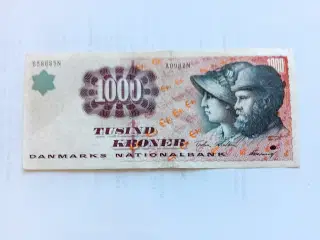 Pengesedler 1000kr