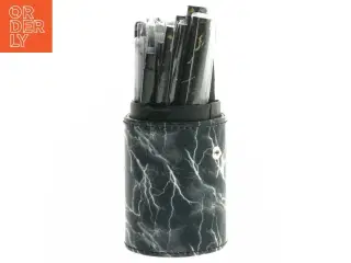 Makeup børstesæt med opbevaring (str. 17,5 cm)