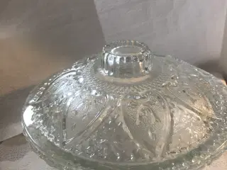Glas skål med låg