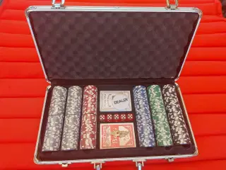 Poker sæt i smart kuffert