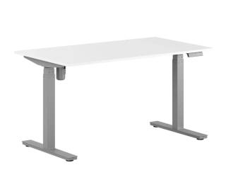 Zederkof One Hæve/sænkebord - 180x80cm - m/motor - Hvid-grå