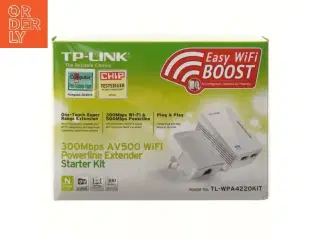 TP-LINK AV500 WiFi Powerline Extender Kit fra TP-LINK (str. 18x14x8 cm)