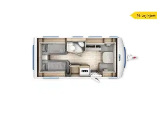 2026 - Fendt Bianco Selection 495 SG   Lækker vogn med enkelsenge og sengeudvidelse fra Hinshøj Caravan