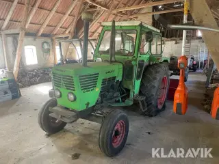 Veterantraktor Deutz D 6806 med stenopsamler & vogn
