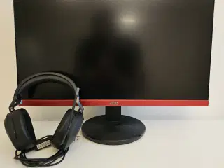 Gaming combo: AOC G2490 + Corsair HS65