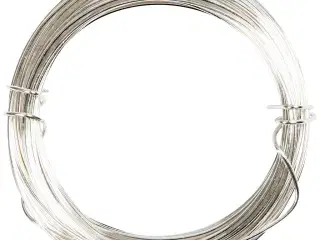 Sølvtråd 0,6 mm - 10 m til smykker og håndværk