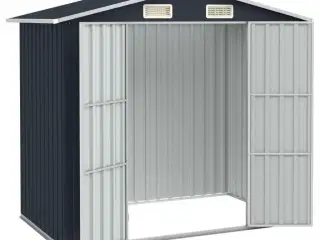 Haveskur 205x129x183 cm galvaniseret stål antracitgrå