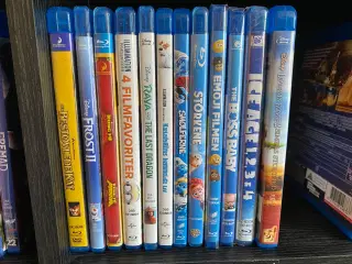 Disney og andre Tegne/animationsfilm Blu-Ray 