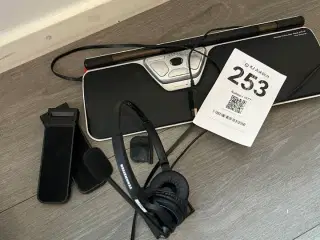 Rollermouse og SENNHEISER headset