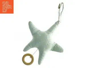 Stofstjerne med træring (str. 36 x 21 cm)