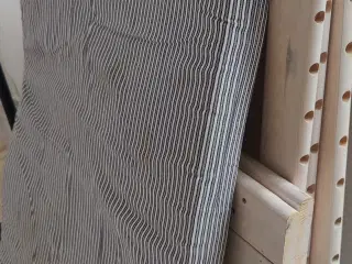 Solid træseng til børn 60x120 med madras 