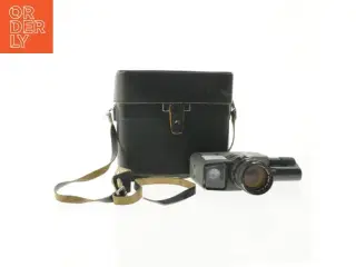 Vintage filmkamera med taske fra Canon (str. Kamera. 20 cm. taske. 23 x 22 cm)