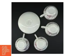 Retro porcelænskopper med underskåle fra Irma (str. Underkop 17,5 x 2 cm kop 15 x 11,5 x 7,5 cm)