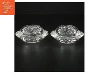 Glas lysestager (str. Ø 10 cm)