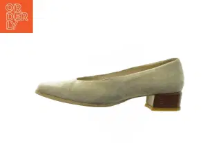Damepumps i ruskind fra Shoe Biz (str. 39)