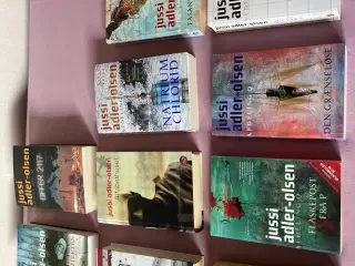 10 stk. Jussi Adler-Olsen bøger fra røgfrit hjem