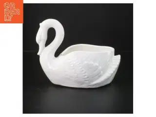 Hvid svane vase (str. 20x13x16 cm)