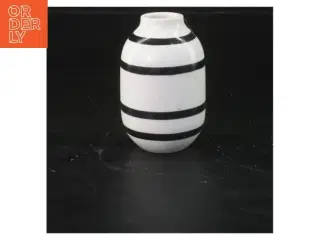 K&#228;hler vase med sorte striber fra K&#228;hler (str. 8x5 cm)