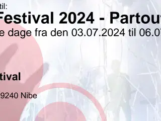Nibe festival 2024 partout 2 stk 