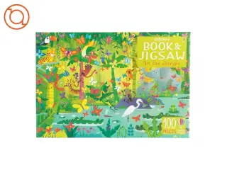 Book and Jigsaw in the jungle Puslespil fra Usborne (str. 100 Brikker)