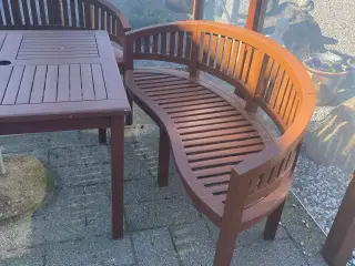 Sæt 2 bænke banan bænke , og bord , 
