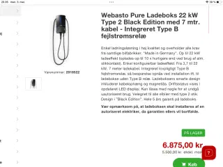 Webasto Pure ladestander til elbiler