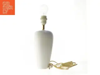 Hvid bordlampe (str. 41 cm)