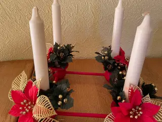 Adventslysestage inkl. lys og lysmanchetter